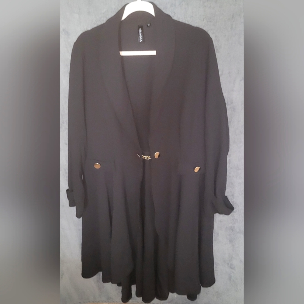 NEW Plus Size long sleeve hi-lo jacket